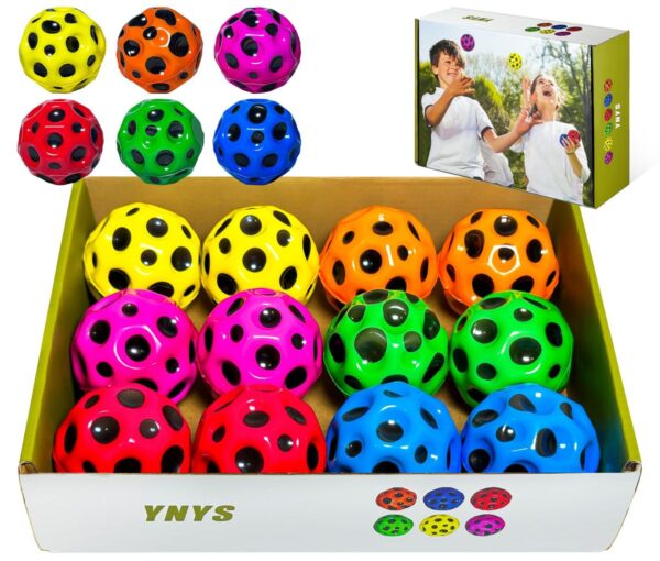 Colorful Moon PU Bouncy Ball – High Bounce Fun