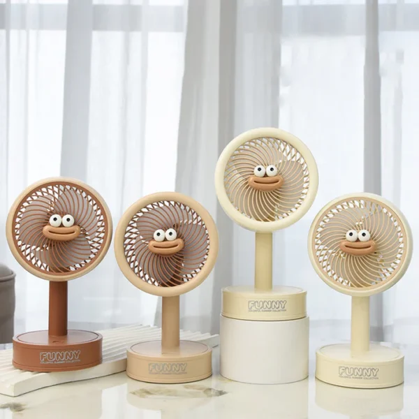 Creamy Bubble Small Desk Fan 001 – Fun & Portable Cooling