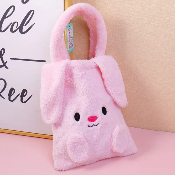 Festive Charm Meets Function: Easter-Puppy Tote Bag (Pink)