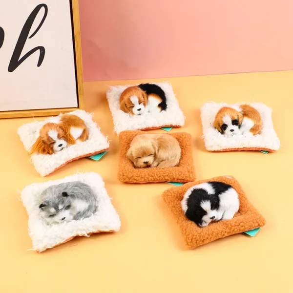 Simulation Cute Pet Car Decoration E Series – Adorable & Silent