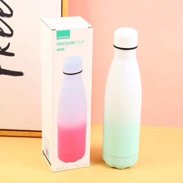 Stay Hydrated with the 750ml Green Oval Stainless Steel Cup