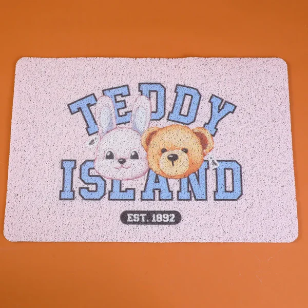 TEDDY ISLAND Series Floor Mat 003 – Pink | Soft & Stylish