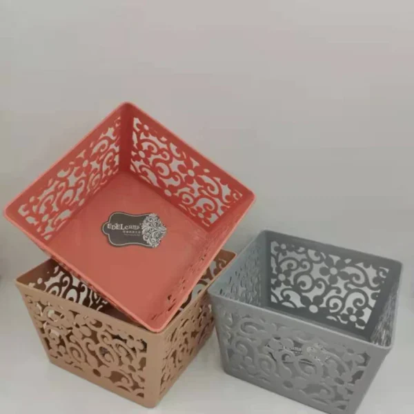 Square Plastic Storage Basket 8244 – Perfect for Home Organization
