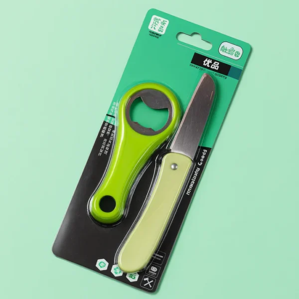 Kitchen Essentials: Stainless Steel Opener and Fruit Knife Set