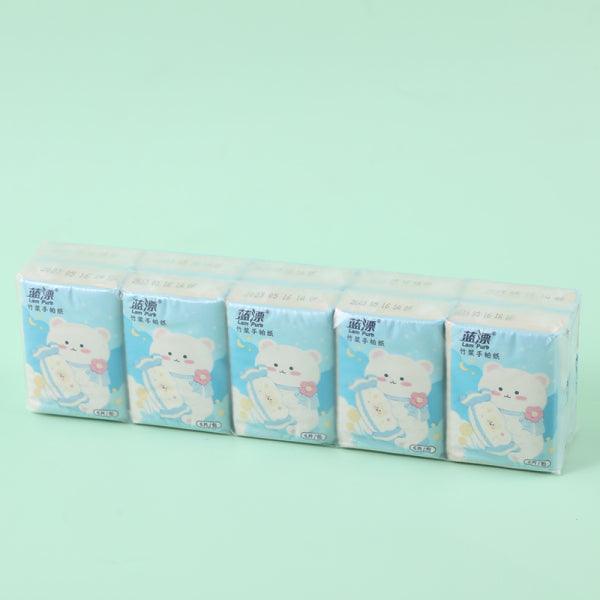 10-Pack Cartoon Pocket Tissues – Cute Handkerchief Paper