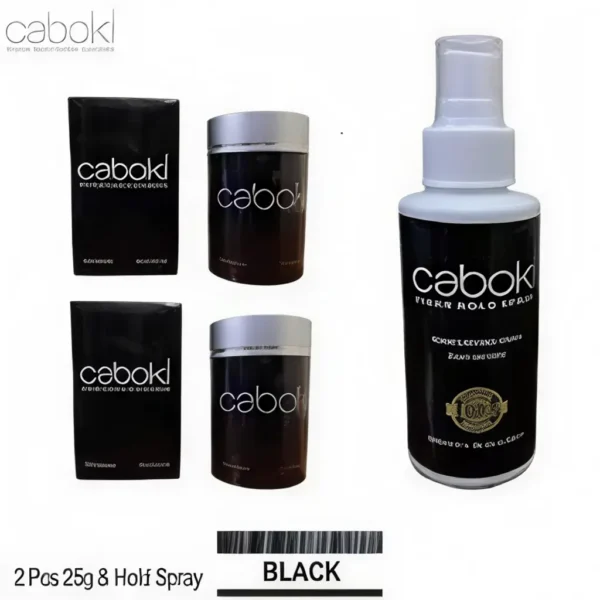 Hair Fiber Spray Combo (25g Fiber + 190ml Holding Spray)