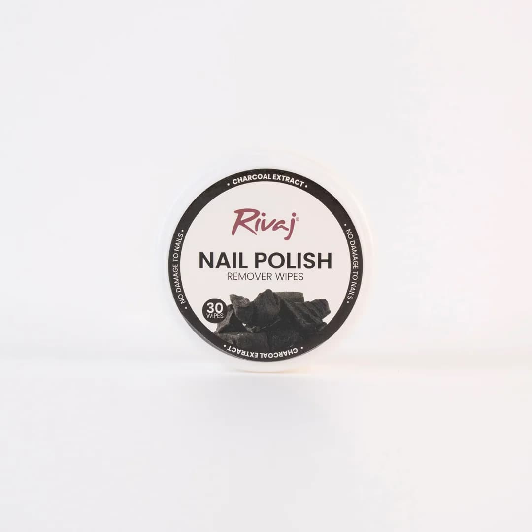 Rivaj Charcoal Nail Polish Remover Wipes – Easy & Gentle
