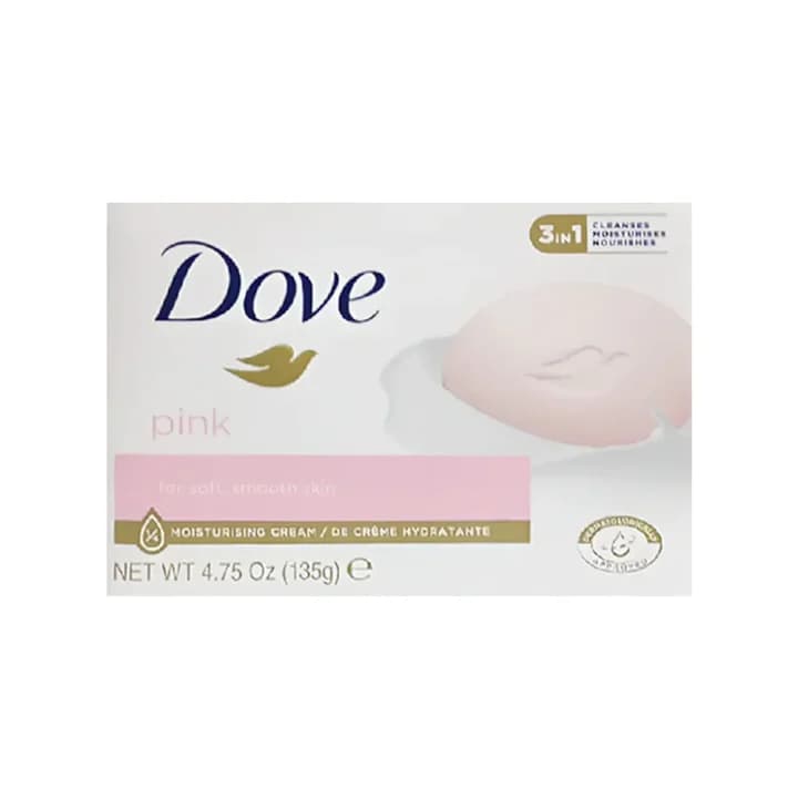 DOVE SOAP PINK MOISTURISING CREAM 3IN1 BAR 135 GM