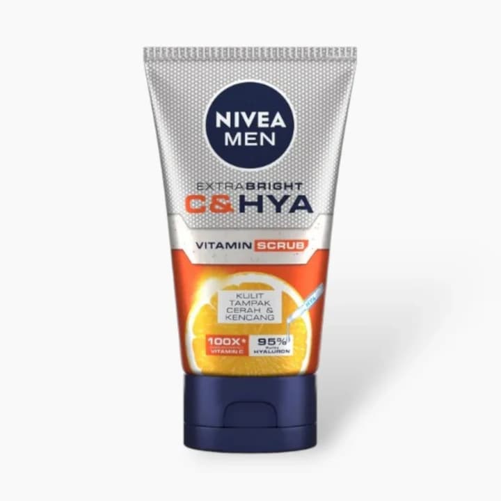 Nivea Men Extra Bright Face Scrub 100ml | Anti-Dullness & Gentle Exfoliation