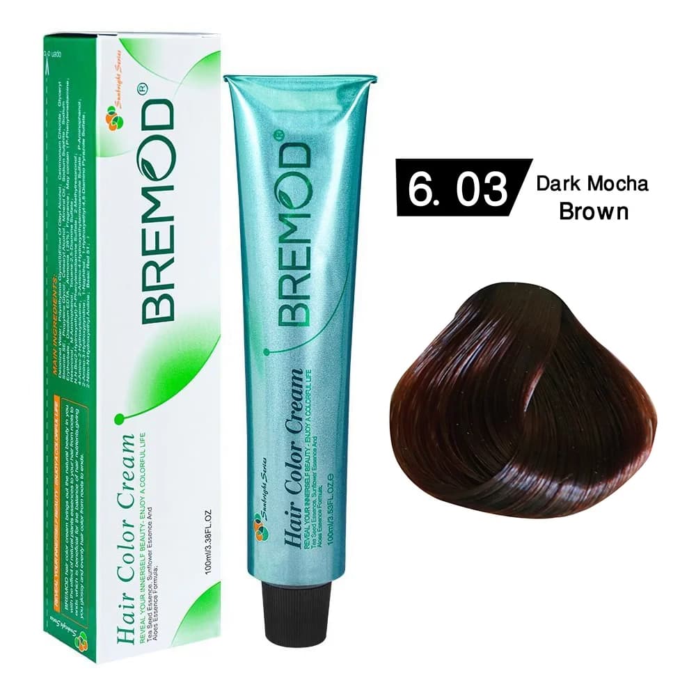 Bremod Hair Colour Dark Mocha Brown 6.03 100ml