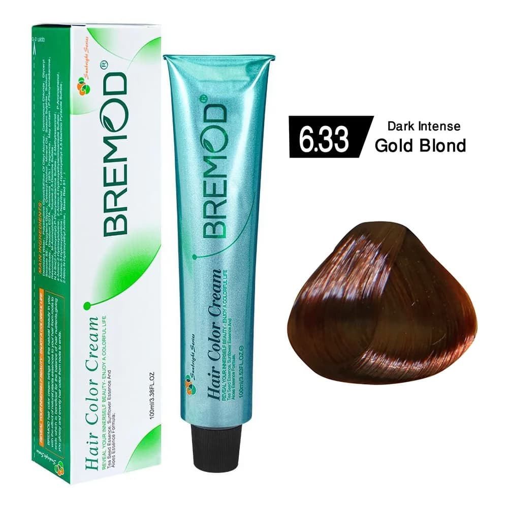 Bremod Hair Colour Dark Intense Gold Blond 6.33 100ml