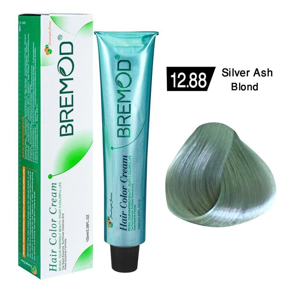 Bremod Hair Colour Silver Ash Blond 12.88 100ml