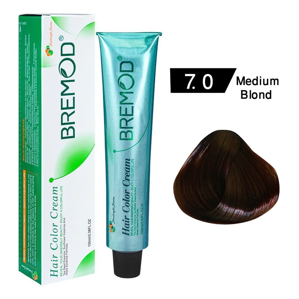 BREMOD HAIR COLOUR Medium Blond 7.0 100ml