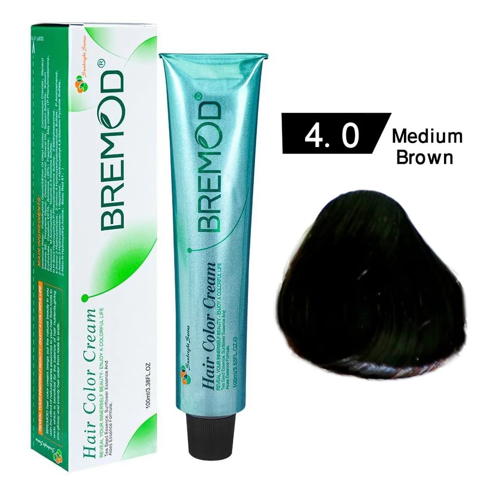 Bremod Hair Colour Medium Brown 4.0 100ml