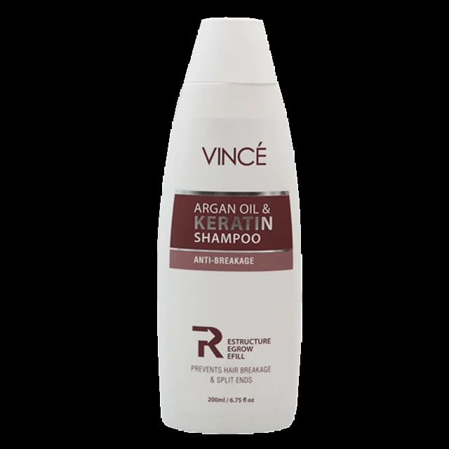 Vince Argan Oil Keratin Hair Shampoo 200ml – Frizz Control & Softness