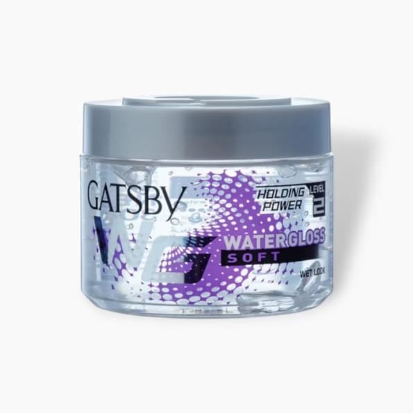 Gatsby White Soft Water Gloss Hair Gel – 300ml Long-Lasting Style