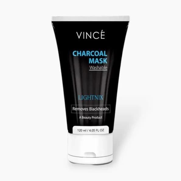 Vince Washable Charcoal Mask 120ml – Deep Cleansing Glow